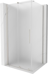 MEXEN/S - Velar sprchový kout, posuvné dveře 140 x 90, dekor, nikl kartáčovaný (871-140-090-31-97)