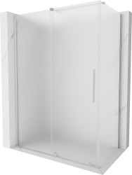 MEXEN/S - Velar sprchový kout, posuvné dveře 150 x 70, dekor, nikl kartáčovaný (871-150-070-31-97)