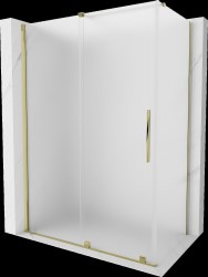 MEXEN/S - Velar sprchový kout, posuvné dveře 150 x 70, dekor, zlato (871-150-070-31-50)