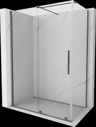 MEXEN/S - Velar sprchový kout, posuvné dveře 150 x 75, transparent, grafit metal (871-150-075-01-95)