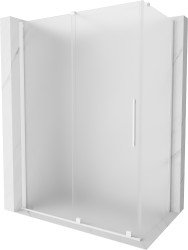 MEXEN/S - Velar sprchový kout, posuvné dveře 150 x 90, dekor, bílá (871-150-090-31-20)