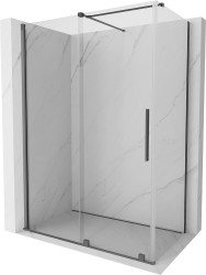 MEXEN/S - Velar sprchový kout, posuvné dveře 150 x 90, transparent, grafit metal (871-150-090-01-95)