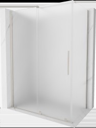 MEXEN/S - Velar sprchový kout, posuvné dveře 160 x 90, dekor, nikl kartáčovaný (871-160-090-31-97)