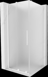 MEXEN/S - Velar sprchový kout, posuvné dveře 90 x 90, dekor, bílá (871-090-090-31-20)