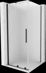 MEXEN/S - Velar sprchový kout, posuvné dveře 90 x 90, dekor, černá (871-090-090-31-70)