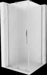 MEXEN/S - Velar sprchový kout, posuvné dveře 90 x 90, dekor, chrom (871-090-090-31-01)