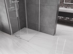 MEXEN/S - Velar sprchový kout, posuvné dveře 90 x 90, transparent, chrom (871-090-090-01-01)