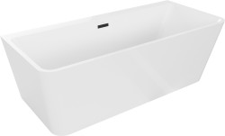 MEXEN/S - Volta vana volně stojící 170 x 75, bílá, sifon a přepad černá (51131707500-70)