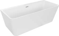 MEXEN/S - Volta vana volně stojící rohová 150 x 75, bílá, sifon a přepad chrom (51131507500-01)