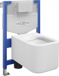MEXEN/S - WC předstěnová instalační sada Fenix XS-F s mísou WC Elis,  bílá (6803391XX00)