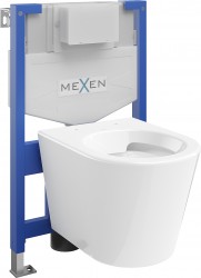 MEXEN/S - WC předstěnová instalační sada Fenix XS-F s mísou WC Rico,  bílá (6803372XX00)