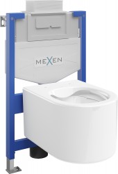 MEXEN/S - WC předstěnová instalační sada Fenix XS-U s mísou WC Sofia,  bílá (6853354XX00)