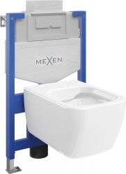 MEXEN/S - WC předstěnová instalační sada Fenix XS-U s mísou WC Stella,  bílá (6853368XX00)