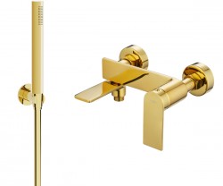 MEXEN/S - Zero SET vanová baterie s příslušenstvím R70, zlatá (7113R70-50)