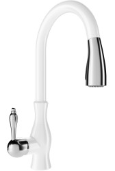 MEXEN - Savita dřezová baterie, bílá (672601-20)