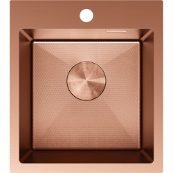 MEXEN - Solix ocelový dřez 1-bowl 400 x 450 mm, měď HC (6401401000-65HC)