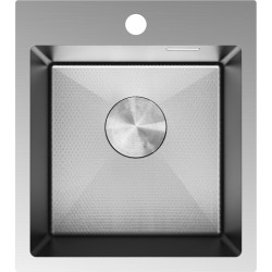 MEXEN - Solix ocelový dřez 1-bowl 400 x 450 mm, nerez HC (6401401000-01HC)