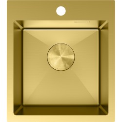 MEXEN - Solix ocelový dřez 1-bowl 400 x 450 mm, zlatá (6401401000-55)
