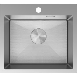 MEXEN - Solix ocelový dřez 1-bowl 500 x 450 mm, nerez HC (6402501000-01HC)
