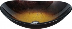 MEXEN - Sonia skleněné umyvadlo 54, zlatá tmavá (24145451)