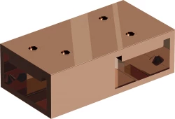 MEXEN - Spojka stabilizačních vzpěr pro sprchové zástěny Kioto růžovězlatá (800-09-60)