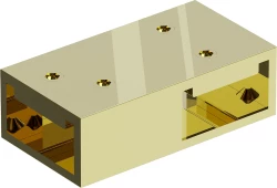 MEXEN - Spojka stabilizačních vzpěr pro sprchové zástěny Kioto zlatá (800-09-50)