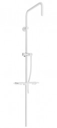 MEXEN - Sprchová souprava T, hladká hadice 150, mýdlenka, bílá (79393-20)