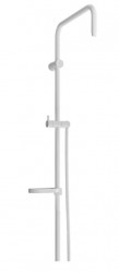 MEXEN - Sprchová souprava X, hladká hadice 150, mýdlenka, bílá (79391-20)