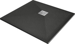 MEXEN - Stone+ Sprchová vanička čtvercová 80x80, antracit (44718080)