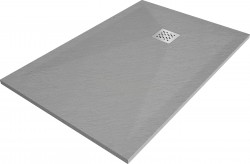 MEXEN - Stone+ sprchová vanička obdélníková 100x80, šedý beton (44618010)