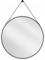 MEXEN - String zrcadlo 80 cm, černý rám (9854-080-080-000-70)