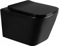 MEXEN - Teo Závěsná WC mísa bez sedátka, černá matná (3385XX85)