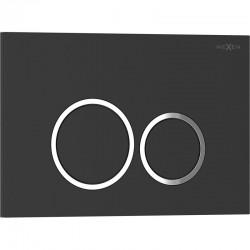 MEXEN - Tex 01 splachovací tlačítko, černá matná (6101-02)