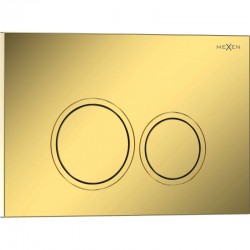 MEXEN - Tex 01 splachovací tlačítko, zlatá szampański lesklá (6101-08)