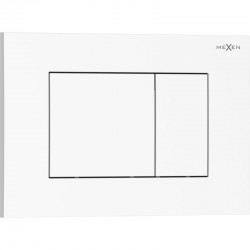 MEXEN - Tex 02 splachovací tlačítko, bílá lesklá (6102-01)