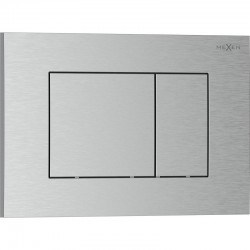 MEXEN - Tex 02 splachovací tlačítko, nikl kartáčovaný (6102-10)