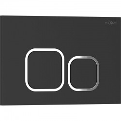 MEXEN - Tex 03 splachovací tlačítko, černá matná (6103-02)