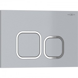 MEXEN - Tex 03 splachovací tlačítko, chrom matná (6103-04)