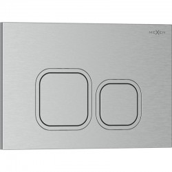 MEXEN - Tex 03 splachovací tlačítko, nikl kartáčovaný (6103-10)