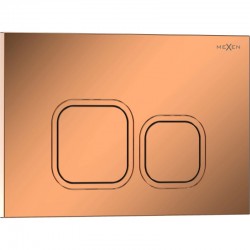 MEXEN - Tex 03 splachovací tlačítko, růžové zlato lesklá (6103-09)