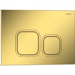 MEXEN - Tex 03 splachovací tlačítko, zlatá szampański lesklá (6103-08)
