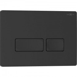MEXEN - Tex 04 splachovací tlačítko, černá matná (6104-02)
