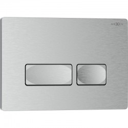 MEXEN - Tex 04 splachovací tlačítko, nikl kartáčovaný (6104-10)