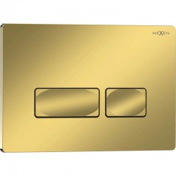 MEXEN - Tex 04 splachovací tlačítko, zlatá szampański lesklá (6104-08)