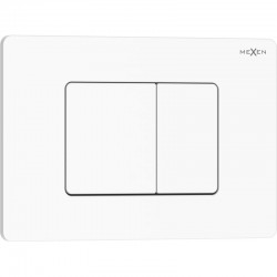 MEXEN - Tex 05 splachovací tlačítko, bílá lesklá (6105-01)