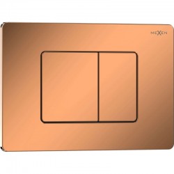 MEXEN - Tex 05 splachovací tlačítko, růžové zlato lesklá (6105-09)