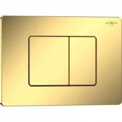 MEXEN - Tex 05 splachovací tlačítko, zlatá szampański lesklá (6105-08)