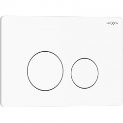 MEXEN - Tex 06 splachovací tlačítko, bílá lesklá (6106-01)