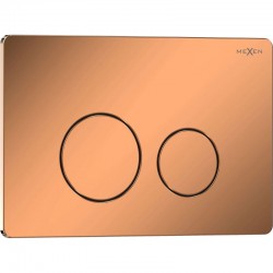 MEXEN - Tex 06 splachovací tlačítko, růžové zlato lesklá (6106-09)