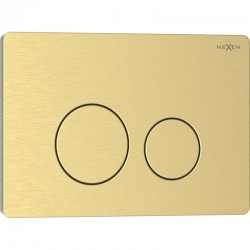 MEXEN - Tex 06 splachovací tlačítko, zlatá kartáčovaná (6106-11)